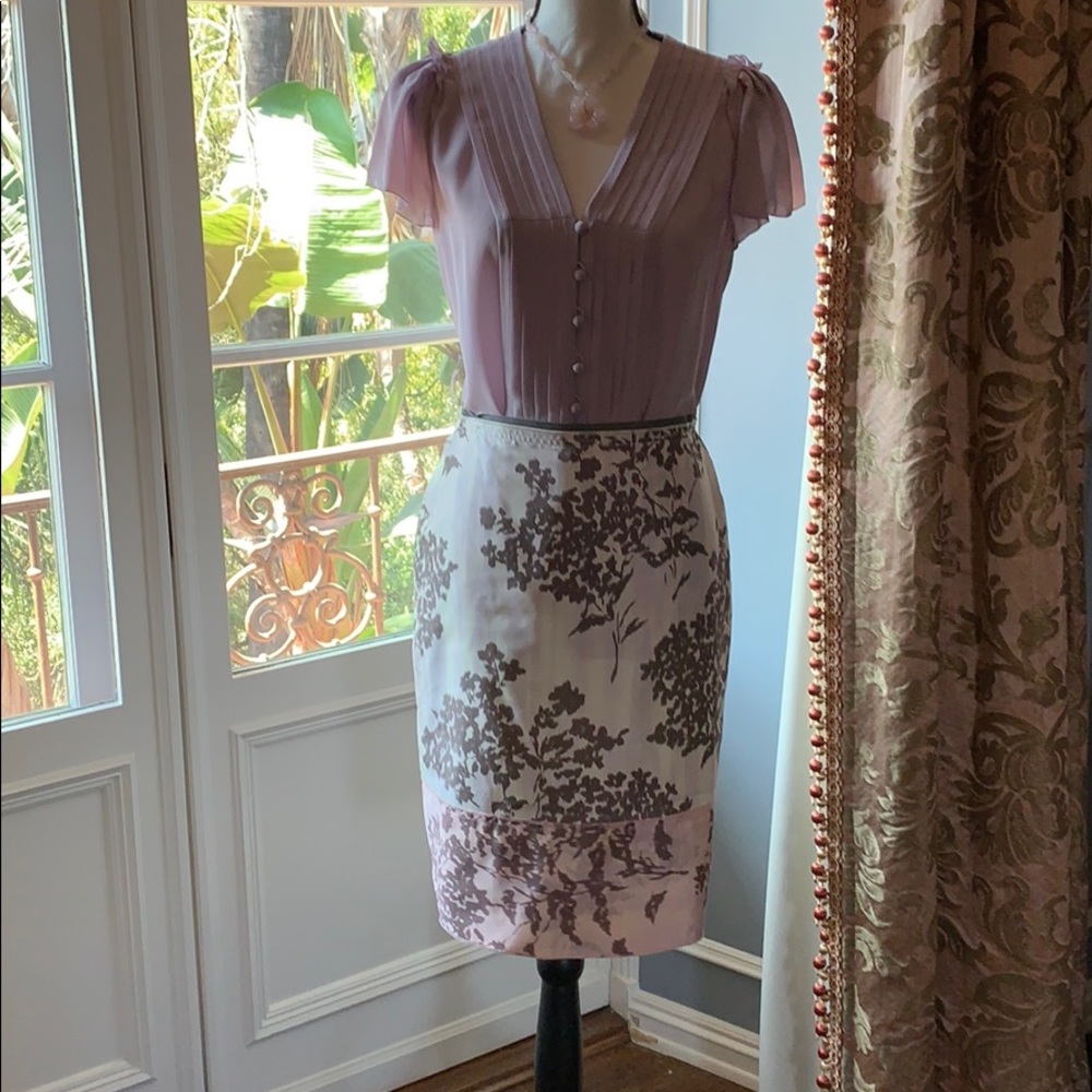 BCBG Max Azria silk skirt